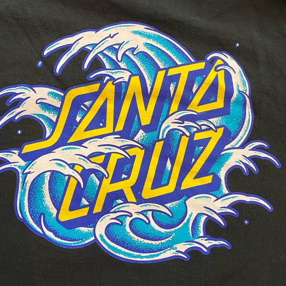 Santa Cruz Shirt Men’s Size Medium Black Graphic - Picture 5 of 5
